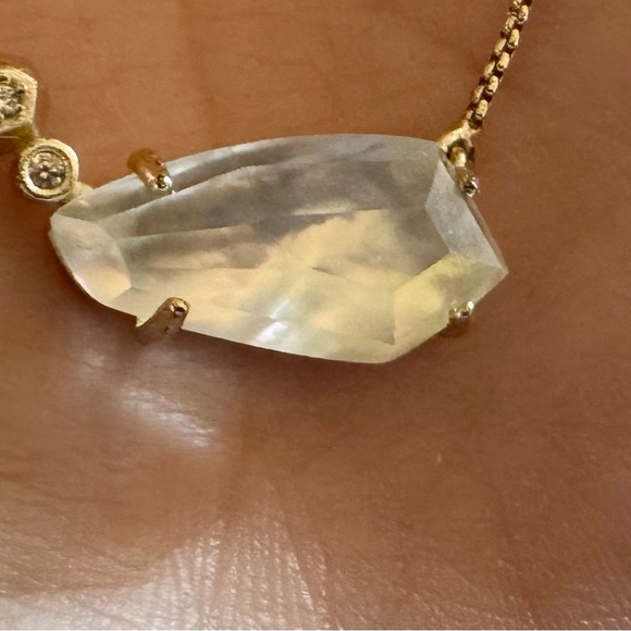 Kendra Scott Gold Necklace with Iridescent Pendant - Picture 2 of 2